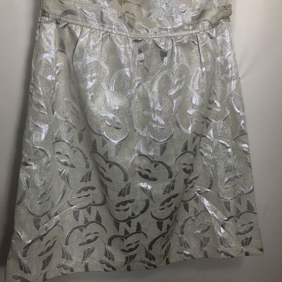 American Eagle Outfitters Dress Champagne Strapless Mini Womens Size 12 - Picture 4 of 9